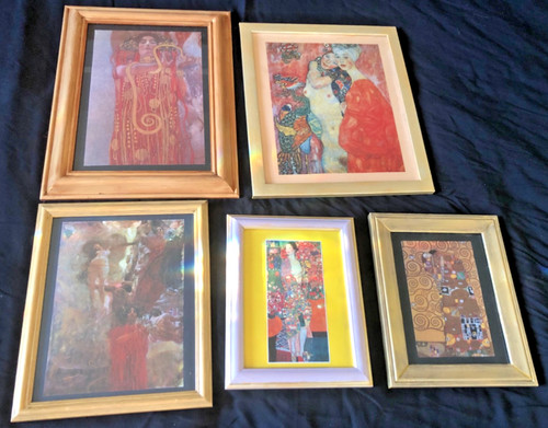 Five framed prints gustav - by,