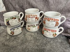 6  Recipe Soup Mugs Bowls With