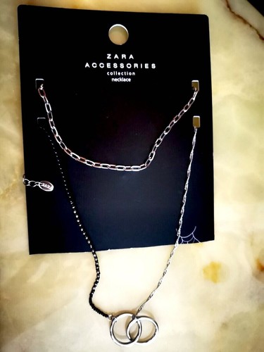 Zara chain necklace pack 2 - zara,