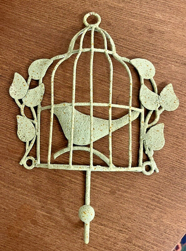 Metal bird hook half cage - bird,