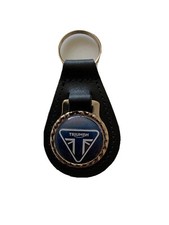 BLACK  LEATHER KEYRING/ FOB