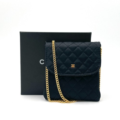 Chanel quilted satin - chanel, mini