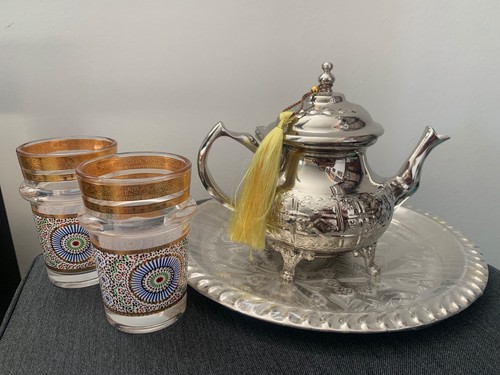 Traditional moroccan tea set - moroccan,