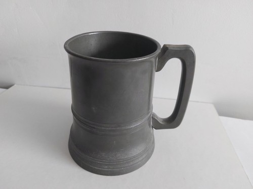 Vintage pewter and - glass, base