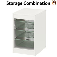 New IKEA TROFAST Storage Combination with Boxes Unit Kids Toy Storage Organizer