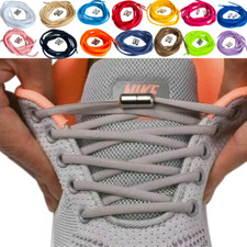 No Tie Elastic Shoe Laces Adult Kids  Trainer Lace Lazy Easy No-tie Shoelaces UK