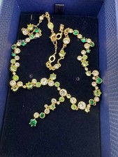 Swarovski Constella Y necklaceMixed cuts, Green, Gold-tone plated #5722474