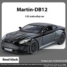 1:32 Aston Martin DB12 Model Car with Light and Sound Features (Black)