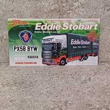 TEKNO EDDIE STOBART.  MEGAN ROSE SCANIA WAGON & DRAG TRAILER LTD CARD ONLY. 