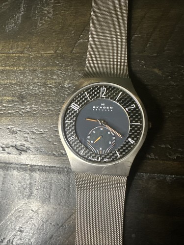 Skagen titanium wristwatch for - titanium,