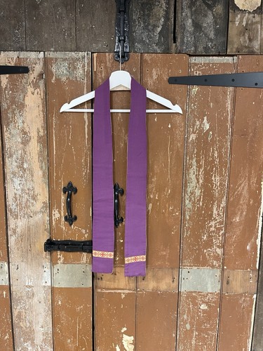 Purple priest stole scarf - purple,