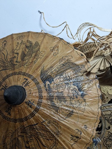 Antigue chinese paper umbrella - paper,