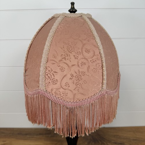 Vtg victorian fringed - victorian, lamp