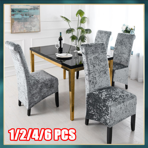 Crushed velvet dining chair - velvet,