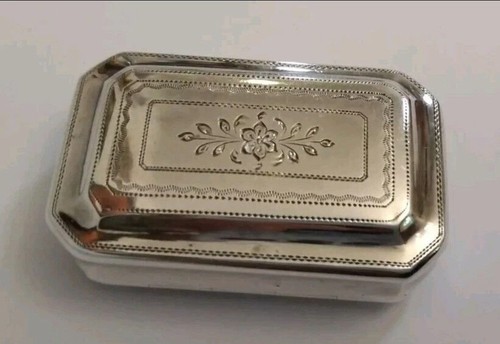 Georgian silver snuff box - silver,
