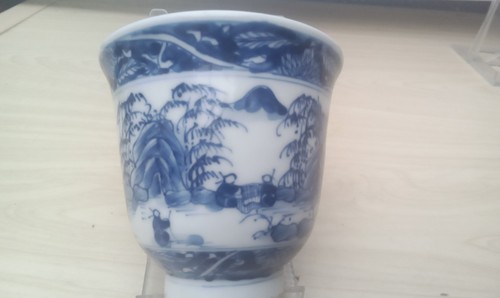 Qing blue and white - blue,