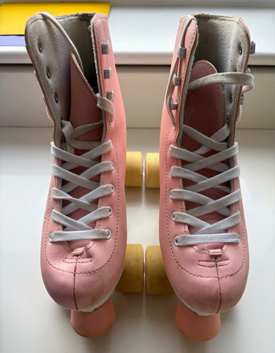 Oxelo pink white quad roller - &,