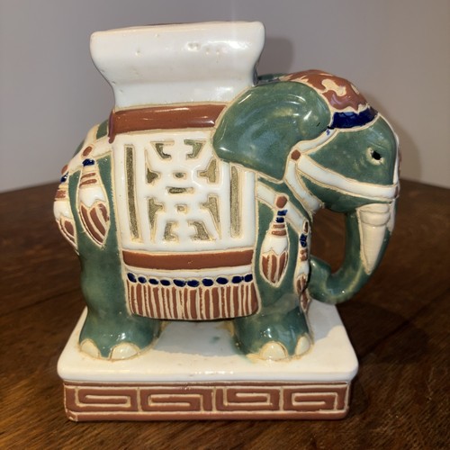 Vintage ceramic elephant - ceramic,