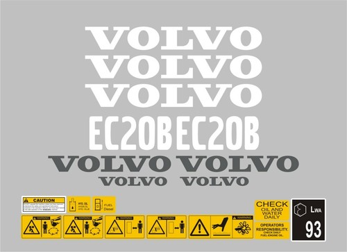 Volvo ec20b mini - volvo, decal