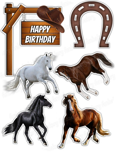 Horse pony cake topper - horse,