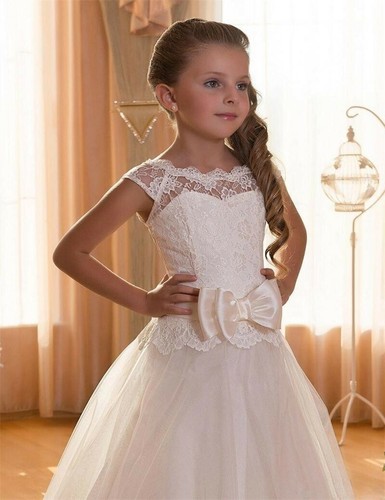 Holy communion lace dress - lace,