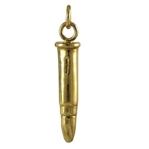 9ct gold bullet - 9ct, charm