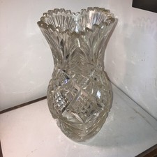 vintage  cut crystal glass