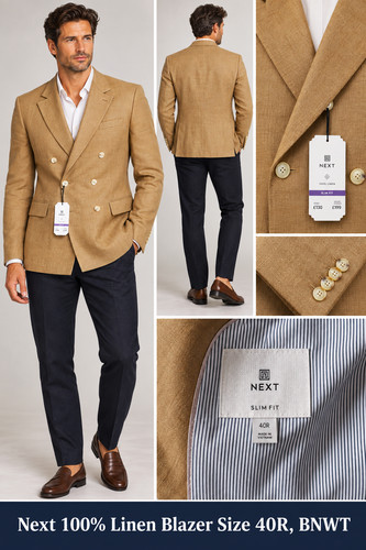 Next 100 linen double - linen,