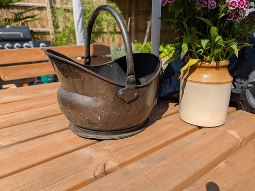 Vintage metal coal - vintage,