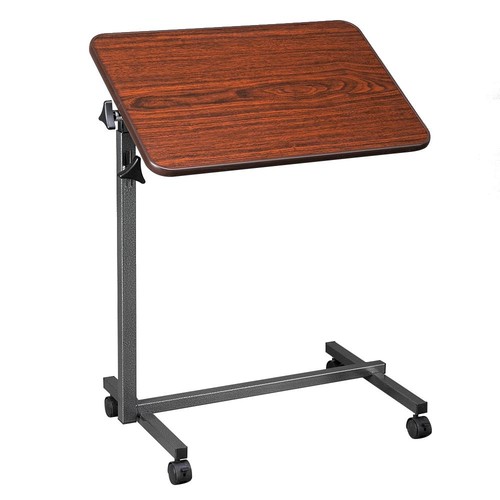 Adjustable overbed table with - overbed,