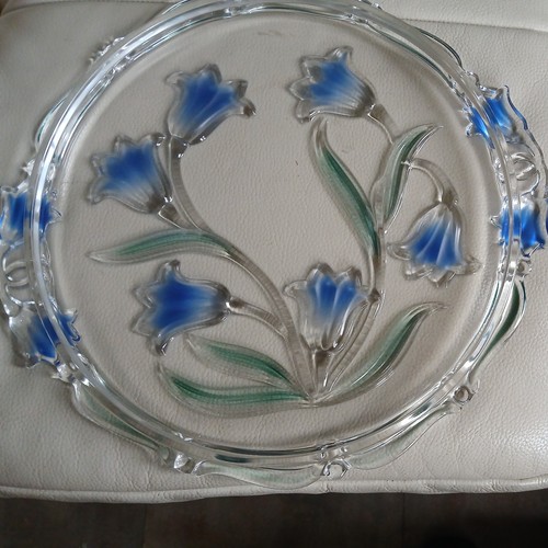 Mikasa bluebells glass cake - mikasa,