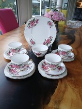 14 Pc Vintage, Crown Regent, Bone China Tea Set (4 Setting Bargain Price