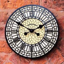 Mosaic Garden Wall Clock Big