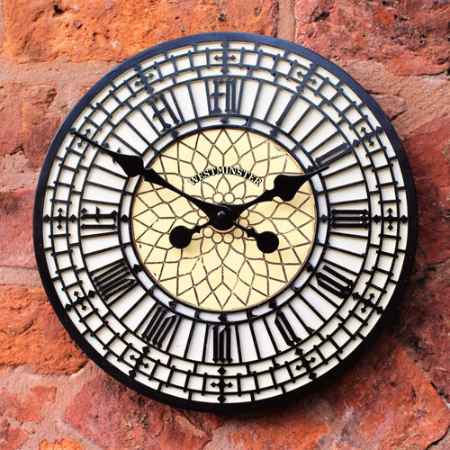 Mosaic garden wall clock big - mosaic,