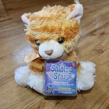 Russ Shining Stars Ginger Cat Orange White  Soft Toy Cuddly Plush Kitten Kitty 
