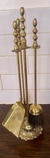 Vintage Solid Brass Fire Companion Set