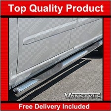 FOR MERCEDES VITO W639 COMPACT & LONG POLISHED STAINLESS STEEL SIDE BARS 4 STEPS