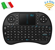 Rii Mini i8 Wireless - Tastiera e mouse touchpad per Smart TV, Mini PC e Console