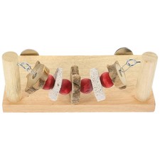  Parrot Perch Bird Cage Wooden Perch Parrot Grinding Beads Parrot Stand Perch