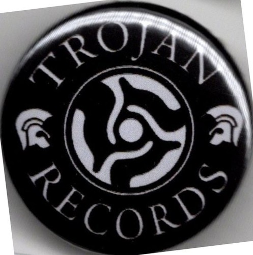 Trojan records pin button - records,
