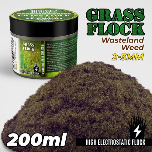 Static grass flock - -, wasteland