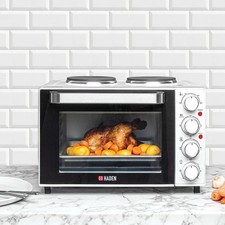 Haden 25L Mini Oven and 2 Hobs Tabletop White