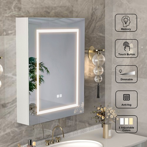 Illuminated bathroom mirror - illuminated,