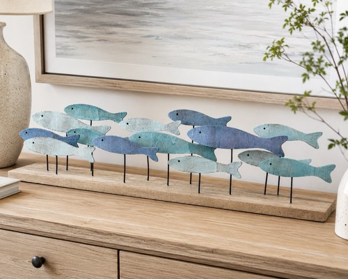 Wooden shoal fish - wooden,