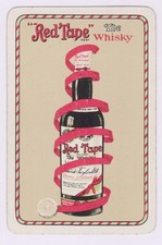 Baird-Taylor.Red Tape Scotish Whisky.Vintage Single Playing Card