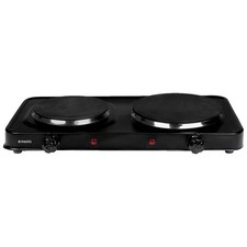 MESTIC DOUBLE HOB ELECTRIC COOKER CAMPING MINI CARAVAN CAMPERVAN HOB HOT PLACE