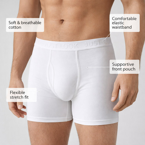 Mens boxer shorts white - boxer,