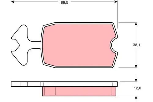 Brake pads gdb127 - pads, trw