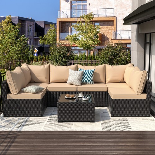 Pcs patio wicker furniture - 7,