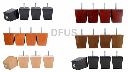 Wooden furniture feet legs - 4x,